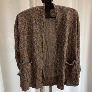 Madewell grey open front cardigan. Size xs